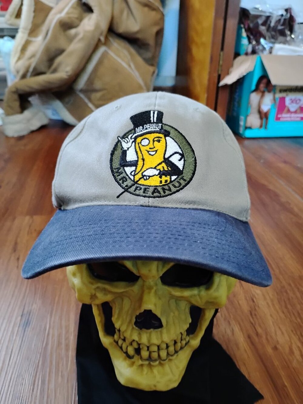Vintage American Needle Nabisco Mr. Peanut Snap Hat Cap